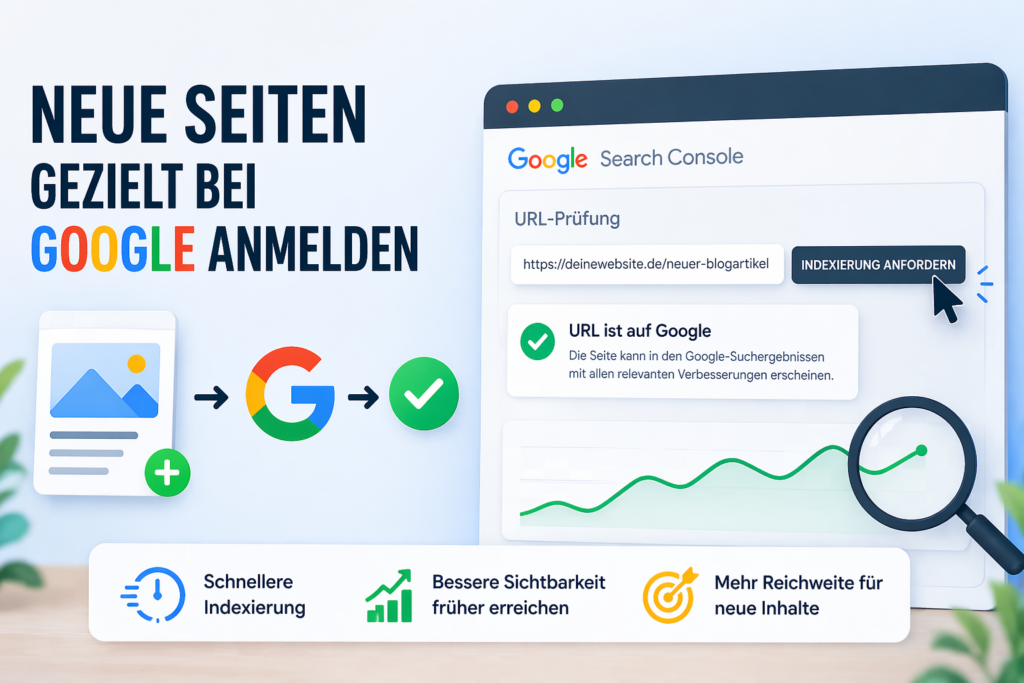 Website bei google anmelden
