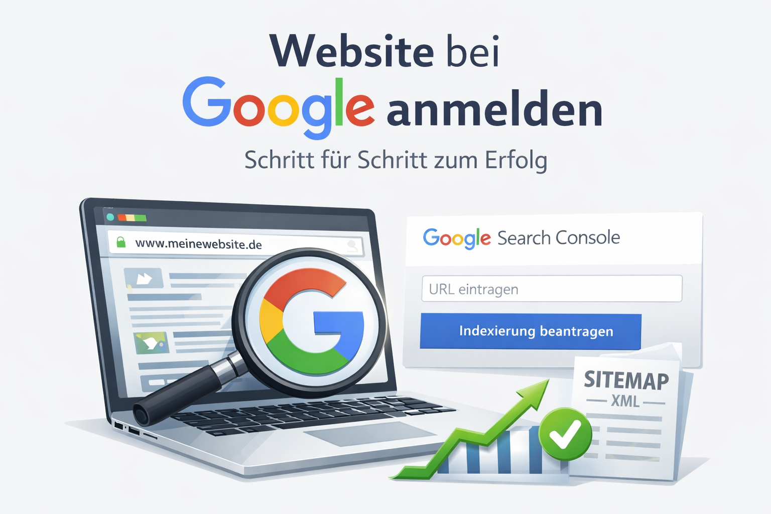 Website bei Google anmelden