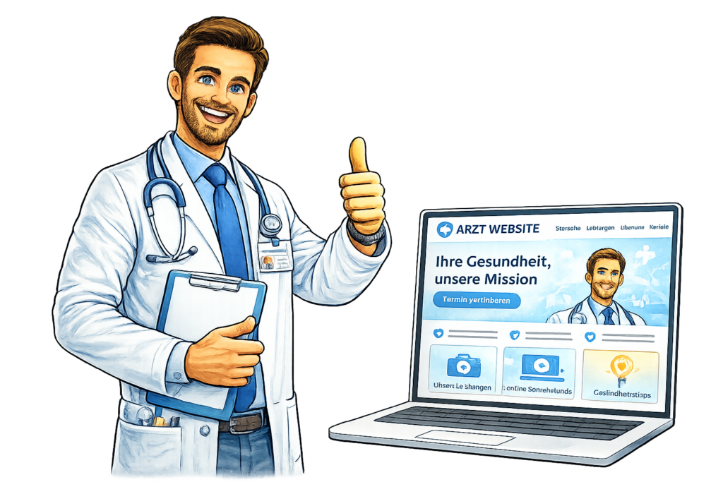 Website für Arzt Hero