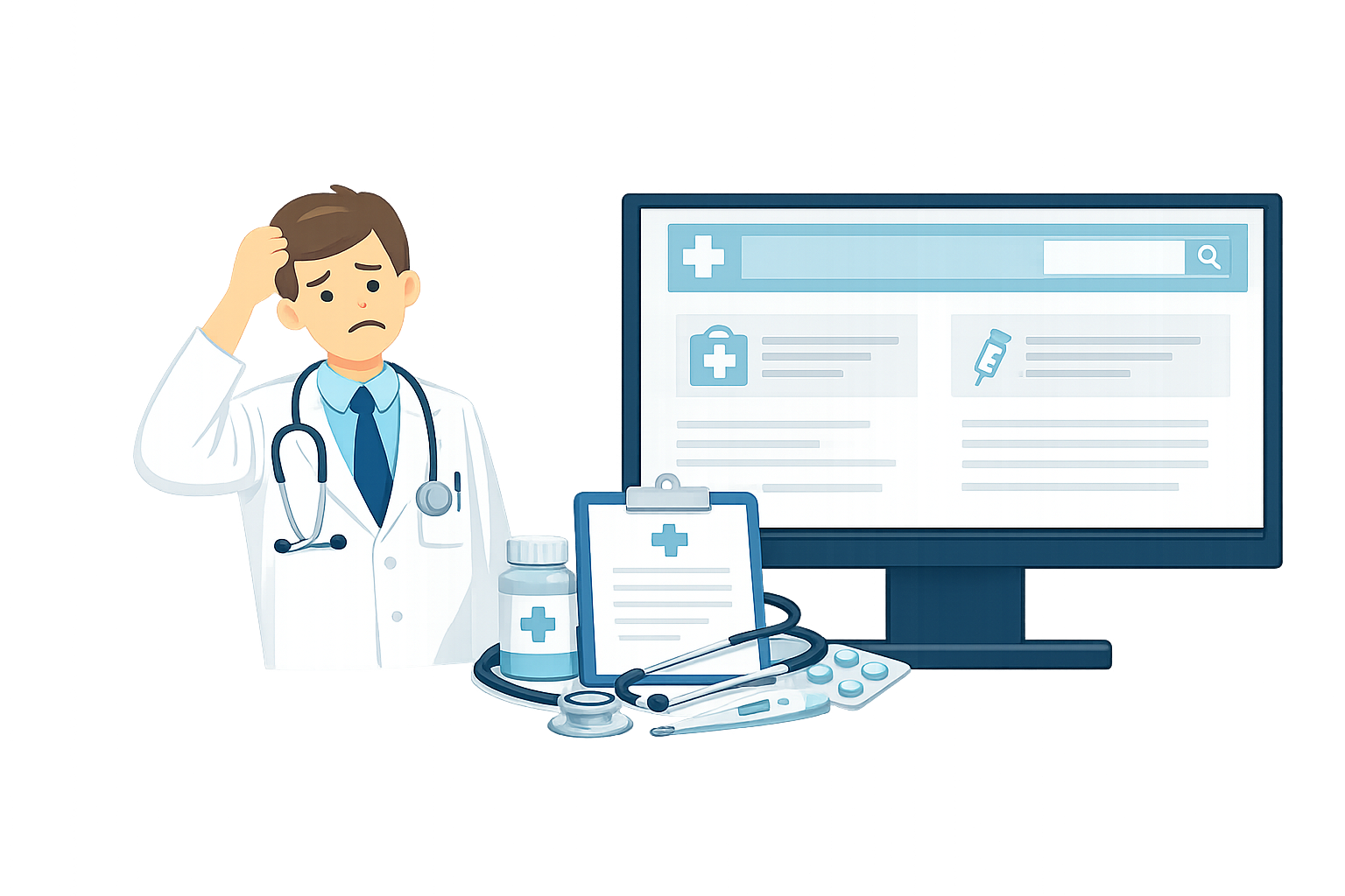 Website für Arzt Problem