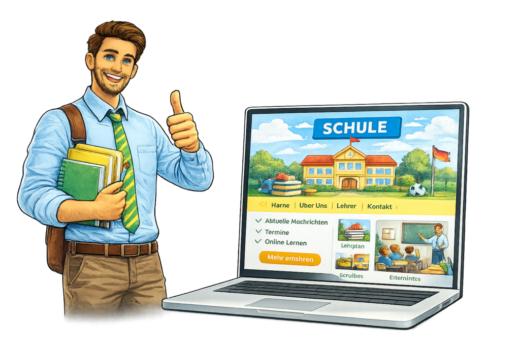 Website für Schule Hero